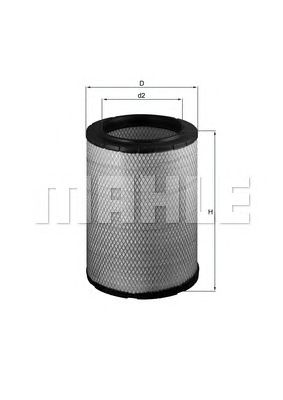 Воздушный фильтр MAHLE ORIGINAL LX 1600
