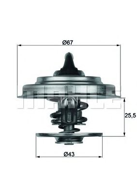 Термостат MAHLE ORIGINAL TX 18 83D
