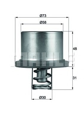Термостат MAHLE ORIGINAL THD 2 89
