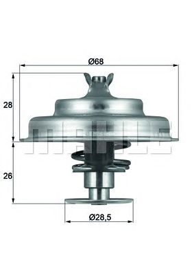 Термостат MAHLE ORIGINAL TX 75 80D