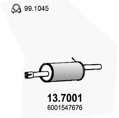 Глушитель ASSO 13.7001