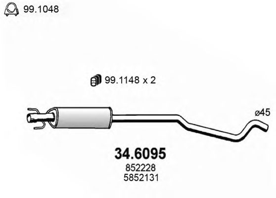 Резонатор ASSO 34.6095
