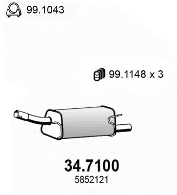 Глушник ASSO 34.7100
