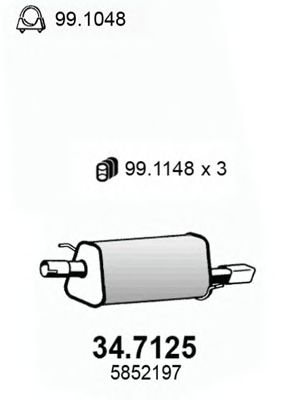 Глушник ASSO 34.7125