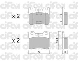 Тормозные колодки CIFAM 822-060-2