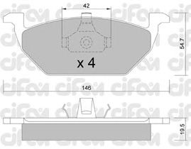 Тормозные колодки CIFAM 822-211-0