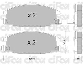Тормозные колодки CIFAM 822-244-0