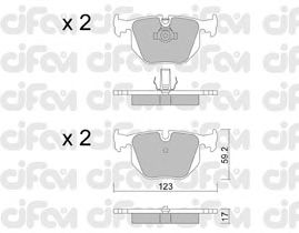 Тормозные колодки CIFAM 822-560-0