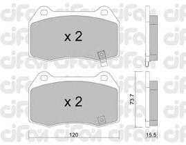 Тормозные колодки CIFAM 822-738-0