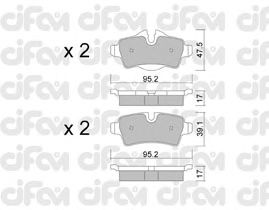 Тормозные колодки CIFAM 822-769-0