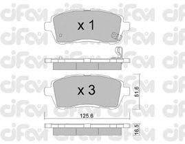 Тормозные колодки CIFAM 822-793-0
