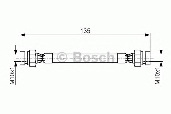 Тормозной шланг BOSCH 1 987 476 400