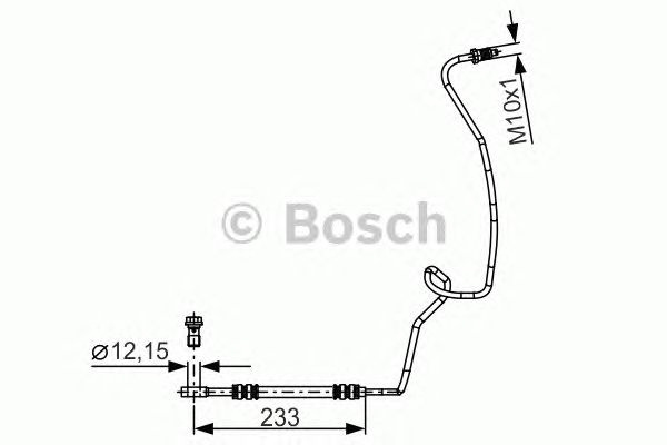 Тормозной шланг BOSCH 1 987 481 338