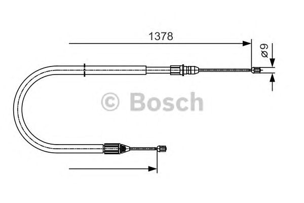 Трос ручника BOSCH 1 987 482 041
