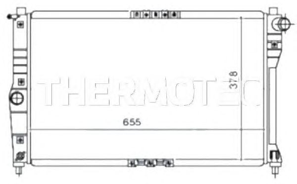Радиатор, охлаждение двигателя THERMOTEC D70006TT
