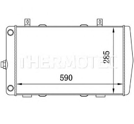 Радиатор, охлаждение двигателя THERMOTEC D7S004TT