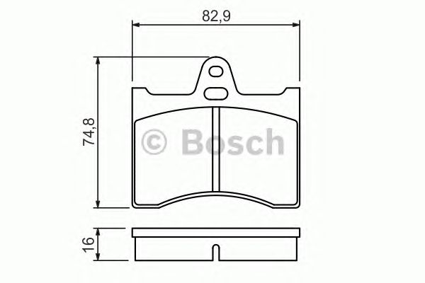 Тормозные колодки BOSCH 0 986 463 890