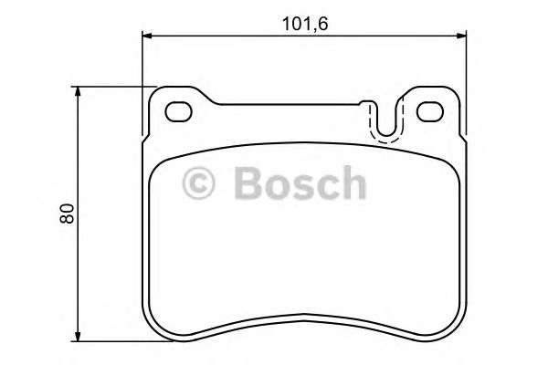 Тормозные колодки BOSCH 0 986 494 166