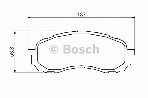 Гальмівні колодки BOSCH 0 986 494 373