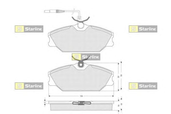 Тормозные колодки STARLINE BD S034