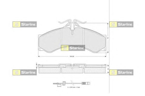 Гальмівні колодки STARLINE BD S061