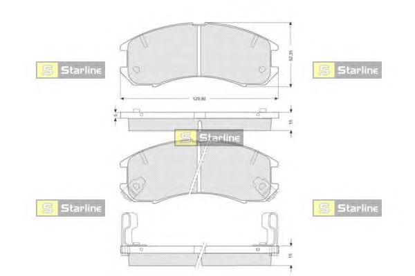 Тормозные колодки STARLINE BD S126