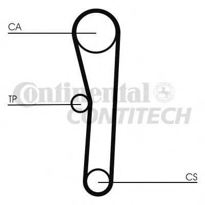 Комплект ременя ГРМ CONTITECH CT1008K1