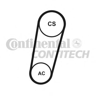 Комплект поликлинового ремня CONTITECH 5PK705 ELAST T1