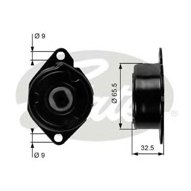 Натяжной ролик поликлинового ремня GATES T39039