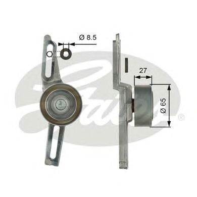 Натяжной ролик поликлинового ремня GATES T39101