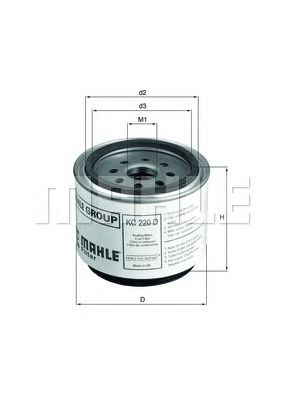 Паливний фільтр KNECHT KC 220D