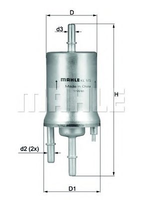 Топливный фильтр KNECHT KL 572