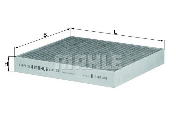 Фильтр салона KNECHT LAK 436