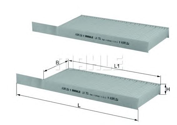 Фільтр салону KNECHT LA 751/S