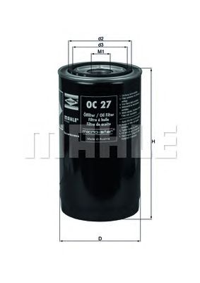 Масляный фильтр KNECHT OC 27