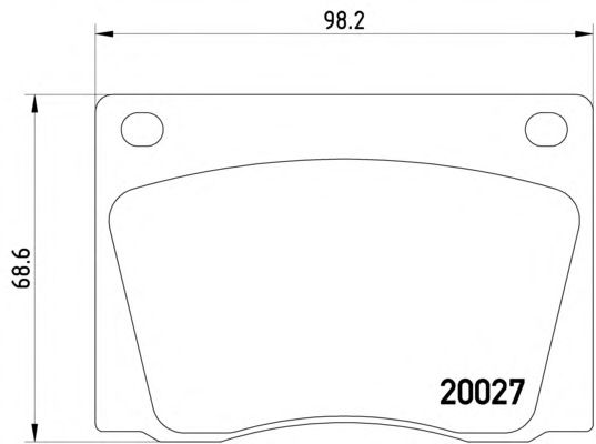 Тормозные колодки TEXTAR 2002701