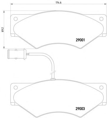 Тормозные колодки TEXTAR 2900102