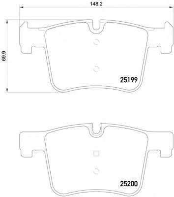 Тормозные колодки TEXTAR 2519901