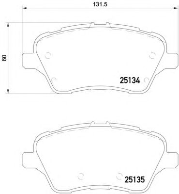 Тормозные колодки TEXTAR 2513402