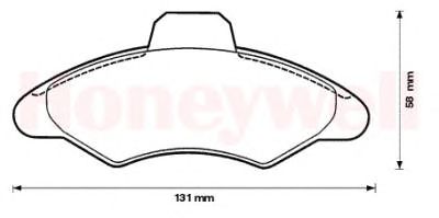Тормозные колодки JURID 571726D