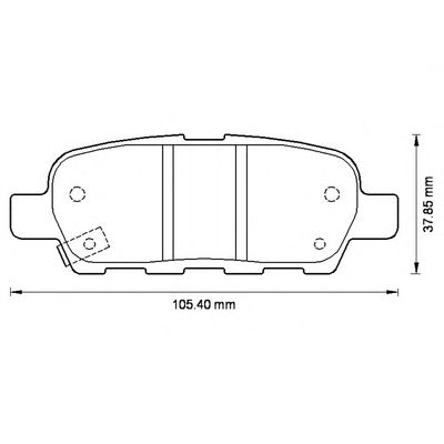 Тормозные колодки JURID 572501J