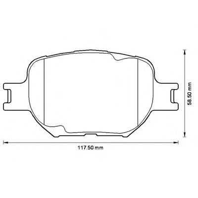 Тормозные колодки JURID 572517J