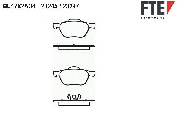 Тормозные колодки FTE BL1782A3