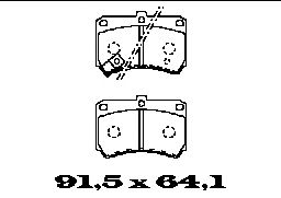 Тормозные колодки FTE BL1365A2