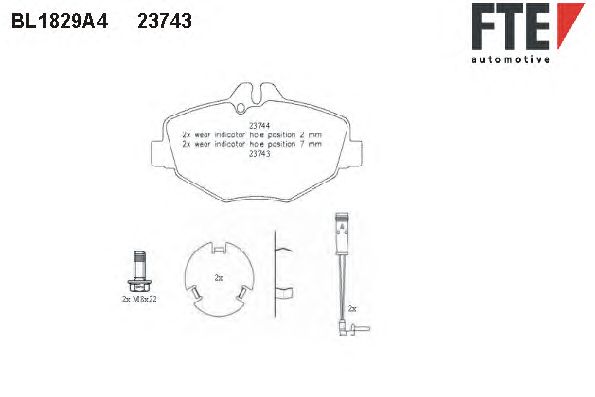 Тормозные колодки FTE BL1829A4