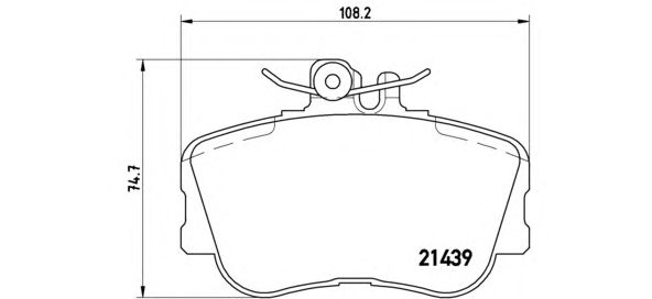 Тормозные колодки BREMBO P 06 017