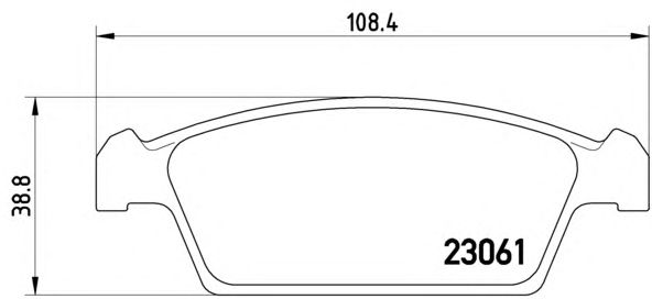 Тормозные колодки BREMBO P 15 001