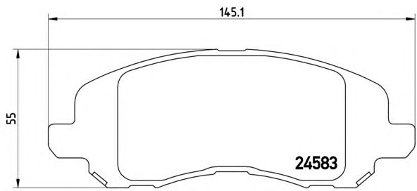 Тормозные колодки BREMBO P 18 001