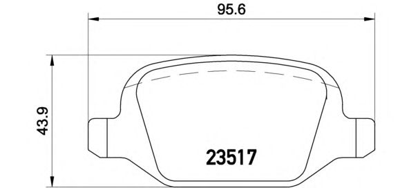 Тормозные колодки BREMBO P 23 065