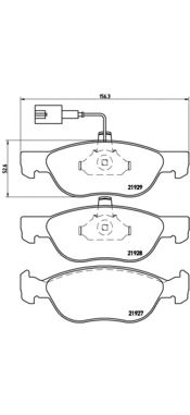 Гальмівні колодки BREMBO P 23 070